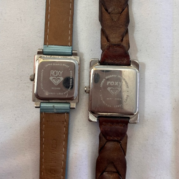 Y2K Genuine Leather Set of 2 Roxy Watches - Picture 3 of 4